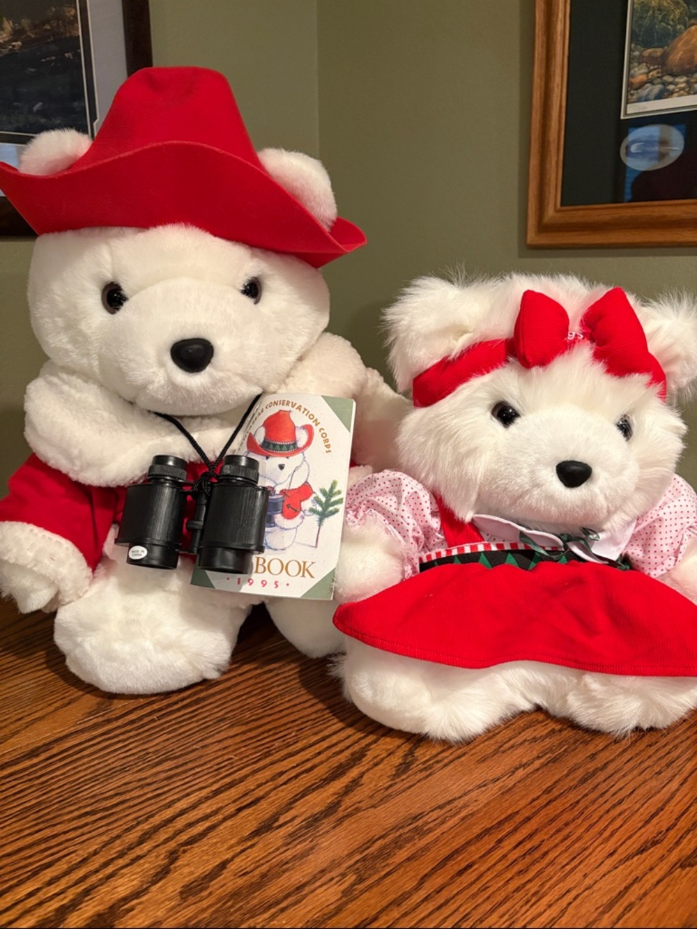 Santa Bears Mr and Mrs 1995